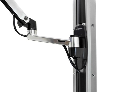 זרוע מפרקית למסך מחשב חיבור לקיר Ergotron LX Wall Mount Arm אלומניום