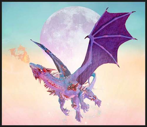 ערכת פנס מקרן 24 תמונות - דרקונים וקוסמים