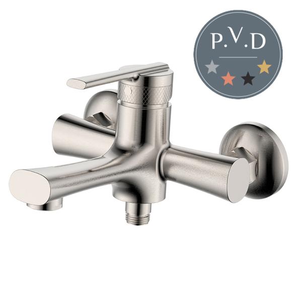 ברז סוללה לאמבטיה קומפלט מבית מדגל סדרת תמר 52010 מוברש