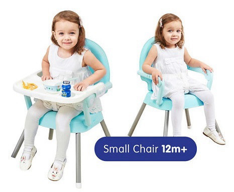 כסא אוכל ומושב הגבהה - שחור סופר בייבי