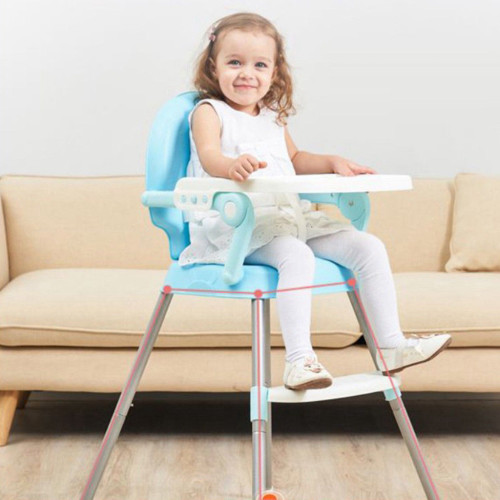 כיסא אוכל רב שלבי 3 ב 1 הופך לבוסטר, 2 מצבי גובה ומגש - שחור