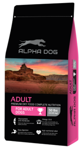 אלפא דוג עוף 22.63 ק"ג - Alpha Dog מזון יבש לכלבים בוגרים