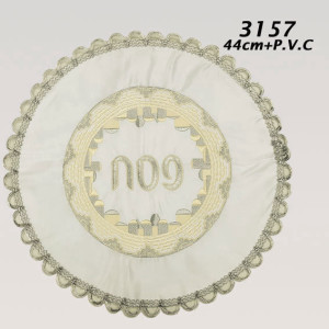 כיסוי מצה סטן 42 ס”מ פסח עיגול + ניילון