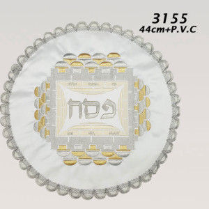 כיסוי מצה סטן 42 ס”מ פסח עיגול + ניילון