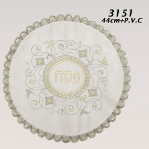 כיסוי מצה סטן 42 ס”מ פסח עיגול + ניילון