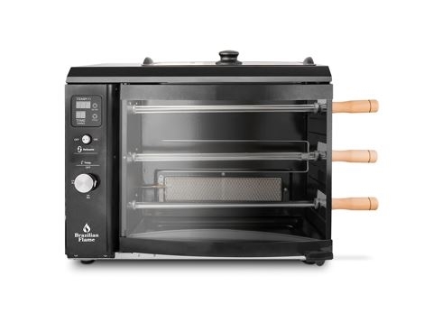 גריל שיפודים ברזילאי + תבנית BRAZILIAN FLAME 3B (שחור)