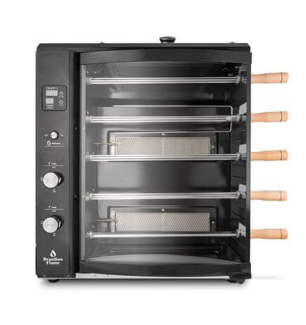 גריל שיפודים ברזילאי BRAZILIAN FLAME 5B (שחור)