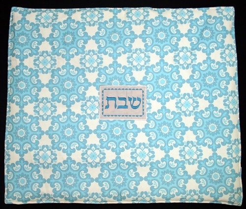כיסוי לפלטת שבת פרחים טורקיז