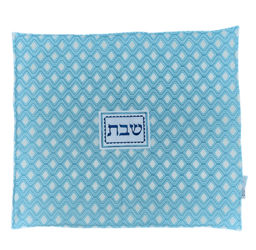 כיסוי לפלטת שבת טורקיז מעוינים