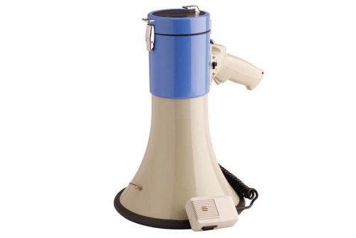 מגפון COPA כחול בהספק 50W כולל מיקרופון נשלף