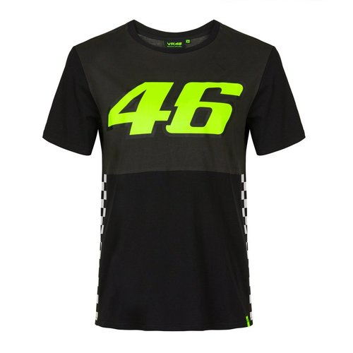 חולצה קצרה ולנטינו רוסי ימאהה שחור / אפור - VR46 THE DOCTOR RACE T-SHIRT