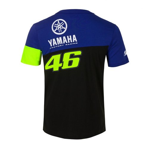 חולצה קצרה ולנטינו רוסי ימאהה צהוב / כחול - VR46 YAMAHA VR46 T-SHIRT
