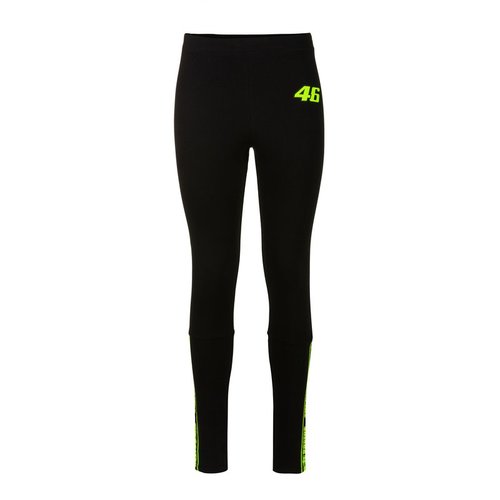 טייץ נשים ולנטינו רוסי שחור / צהוב VR46 THE DOCTOR LEGGINS PANTS