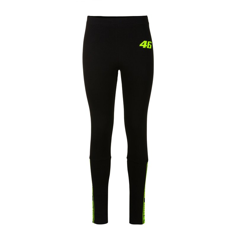 טייץ נשים ולנטינו רוסי שחור / צהוב VR46 THE DOCTOR LEGGINS PANTS