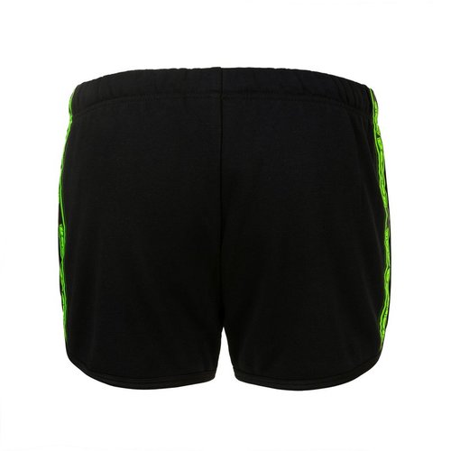 מכנס נשים קצר ולנטינו רוסי שחור / צהוב VR46 THE DOCTOR SHORT PANTS