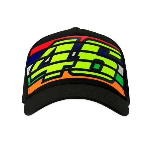 כובע ולנטינו רוסי שחור VR46 STRIPES CAP