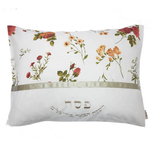 ציפית לכרית הסבה פרחים וינטג