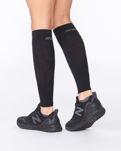 זוג שרוולי לחץ לשוקיים דגם X Compression Calf Sleeves BLK/BLK