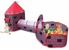 אוהל טירה קסומה 3 ב-1 עם 50 כדורים אדום
