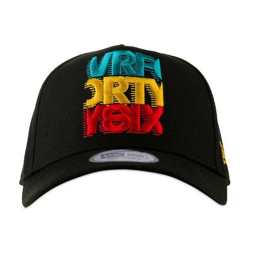 כובע ולנטינו רוסי שחור / צבעוני VR46 NEW ERAVRFORTYSIX CAP