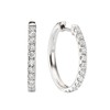 עגילי חישוק יהלומים 0.66ct מזהב 14K