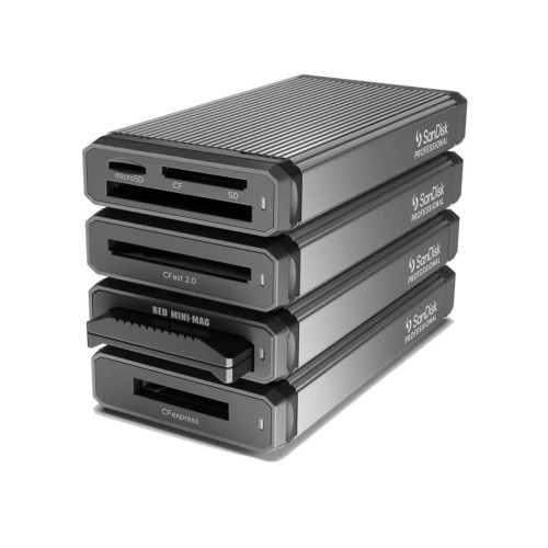 קורא כרטיסי זיכרון SanDisk Professional PRO-READER RED MINI-MAG