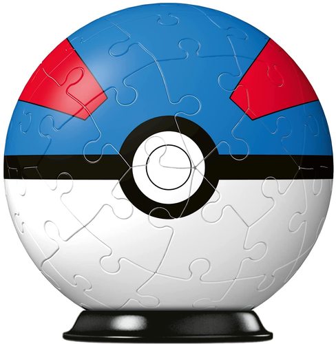 פאזל תלת מימדי 54 חלקים פוקיבול Poké Ball - כחול / אדום