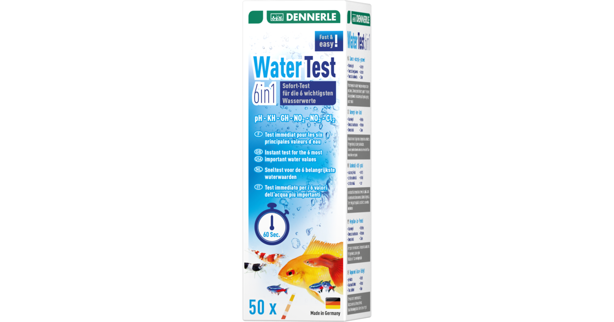 סטיק בדיקות למתוקים - dennerle Water Test 6 in 1