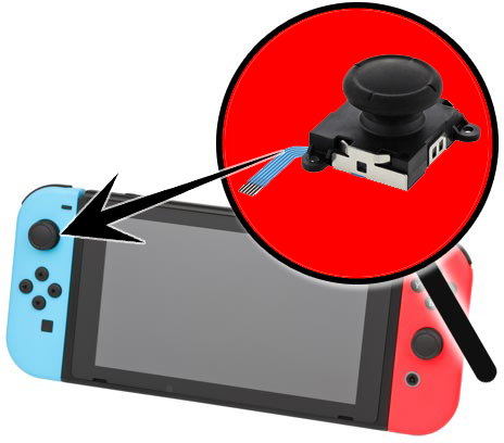 החלפת סטיק אנלוג לשלט Joy-Con של Nintendo Switch – תיקון מקצועי עם אחריות