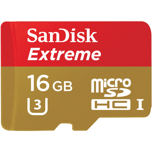 כרטיס זיכרון 16GB Extreme microSDHC U3/Class 10