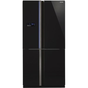 מקרר שארפ 4 דלתות דגם SJ-8720 צבע שחור SHARP