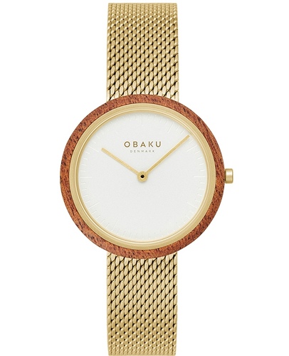 Obaku V245LXGIMG זכוכית ספיר ומסגרת עץ