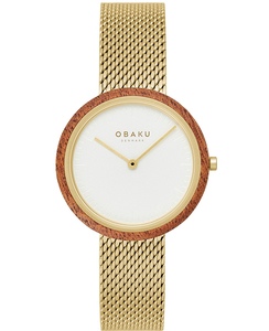 Obaku V245LXGIMG זכוכית ספיר ומסגרת עץ