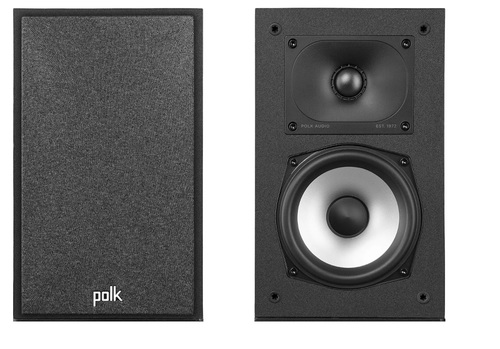 זוג רמקולים מדפיים מבית POLK AUDIO דגם MONITOR XT15 מהתצוגה בצבע שחור !
