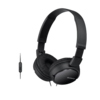 Sony MDR-ZX110AP/B אוזניות חוט קשת יבואן רשמי- שחור