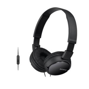 Sony MDR-ZX110AP/B אוזניות חוט קשת יבואן רשמי- שחור