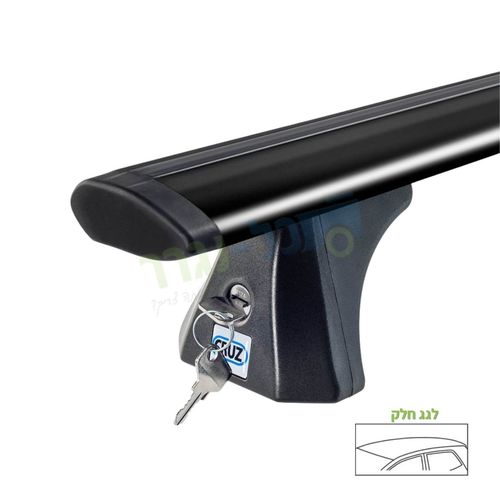 גגון אלומיניום מושחר כנף אוירודינאמית -  Airo Dark T