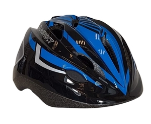 קסדת רכיבה בטיחותית לילדים עם קצף דחוס שחור איכותי ומנגנון להתאמת הקסדה בזמן רכיבה - כחול