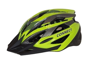 קסדת רכיבה לנוער ומבוגרים עם 21 פתחי אוורור - ירוק נאון