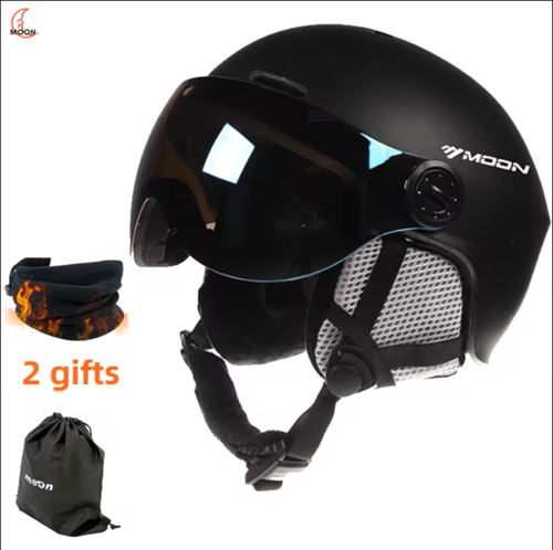 קסדת סקי מקצועית עם משקף - MOON SKI 350