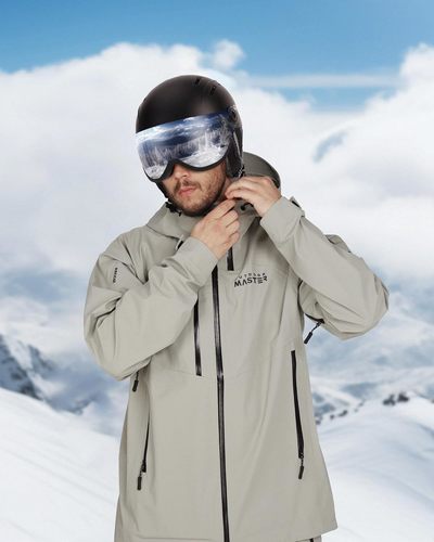 קסדת סקי מקצועית עם משקף - MOON SKI 350