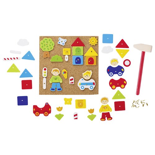 GOKI לוח שעם צורות ומסמרים 58556