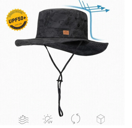 כובע טיולים רחב שוליים מנדף זיעה NATUREHIKE 