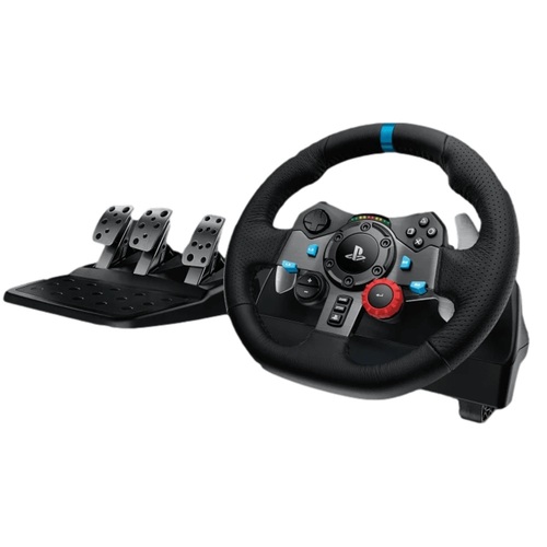 הגה מרוצים עם דוושות לפלייסטיישן ומחשב Logitech G29 Driving Force