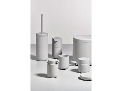 צנצנת עם מכסה לצמר גפן Ume - אפור - soft grey