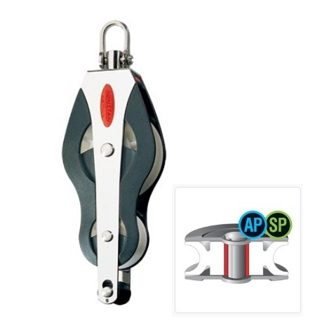 גלגלת משולשת אנכית 50S לחבל 10 ממ Ronstan גלגלת שייט