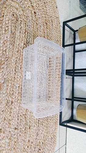 סלסלת פלסטיק שקופה 28*20 ס