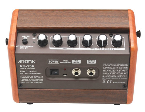 מגבר נייד, נטען לגיטרה אקוסטית AG-15A מבית Aroma