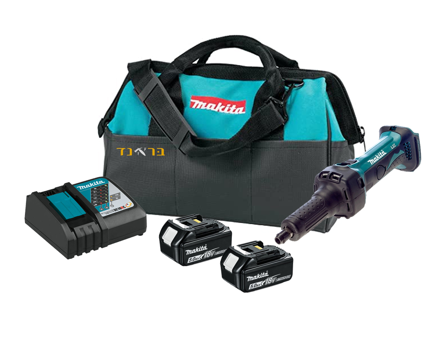 משחזת ציר 18V + שתי סוללות 5.0AH