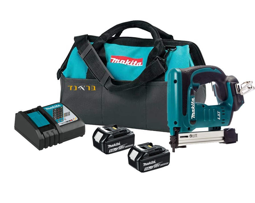 אקדח סיכות 22 מ"מ 18V + שתי סוללות 5.0AH